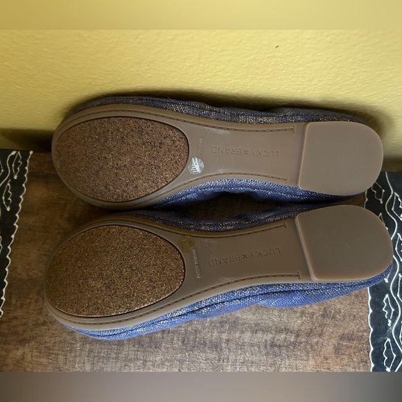 NEW Women’s Lucky Brand ballet shoes - purple with a goldish accent - size 11 - Picture 14 of 15